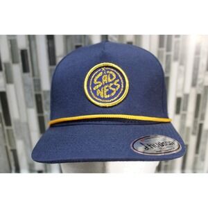 D. Hudson Golf Hat Snapback "SADNESS" Out of Office Golf Blue Yellow